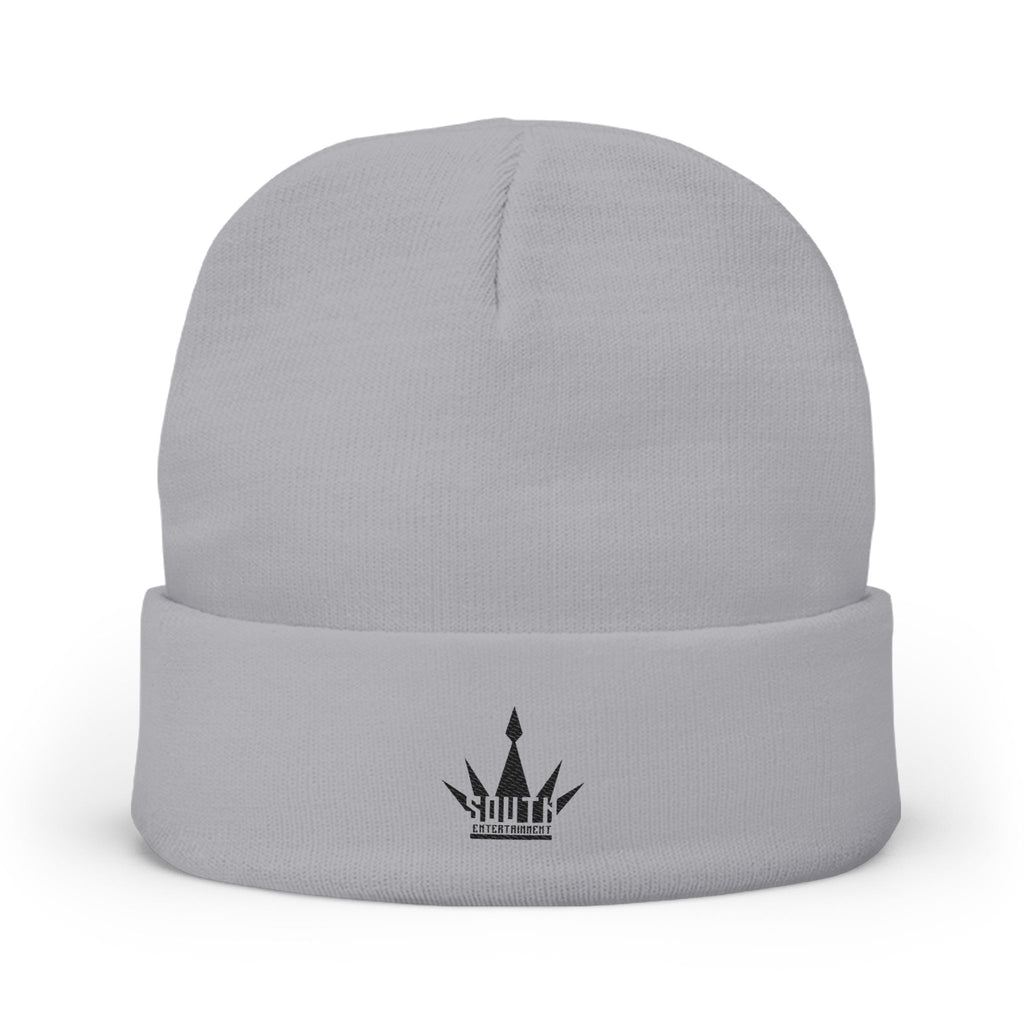 Embroidered Knit Beanie with Crown Design, Winter Hat, Unisex Beanie, Warm Headwear, Gift for Her/Him, Casual Style