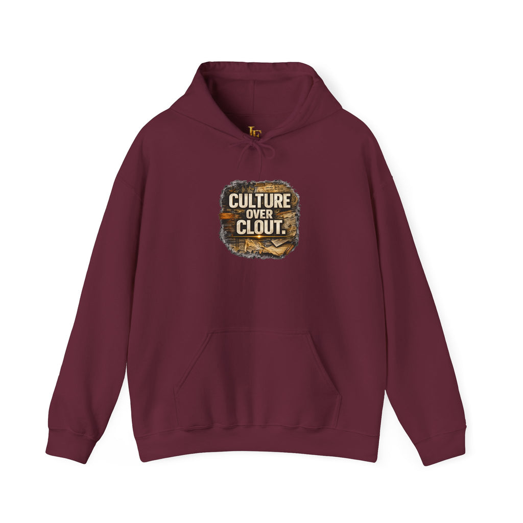 Culture Over Clout Hoodie — Graphic Statement Streetwear Pullover