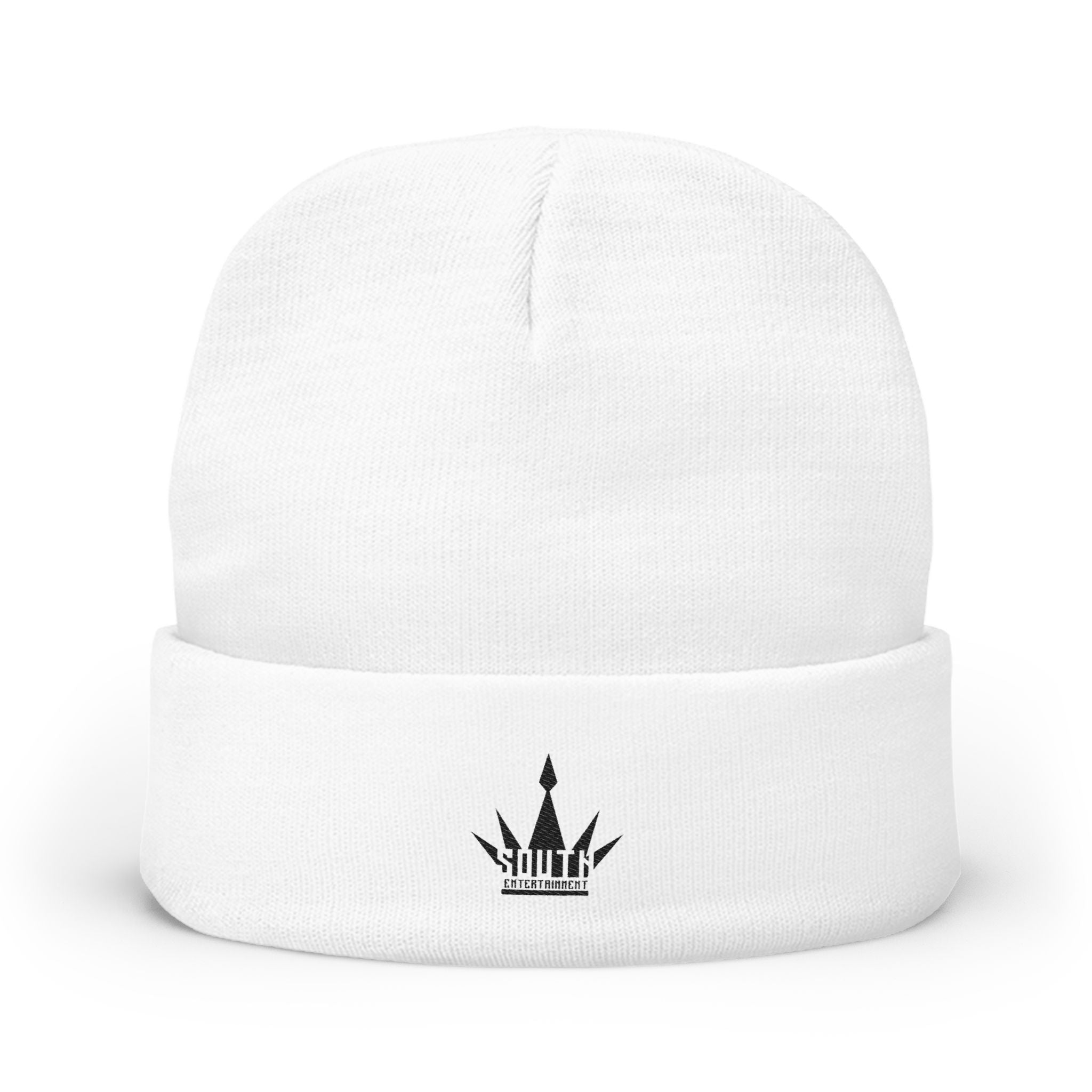 Embroidered Knit Beanie with Crown Design, Winter Hat, Unisex Beanie, Warm Headwear, Gift for Her/Him, Casual Style