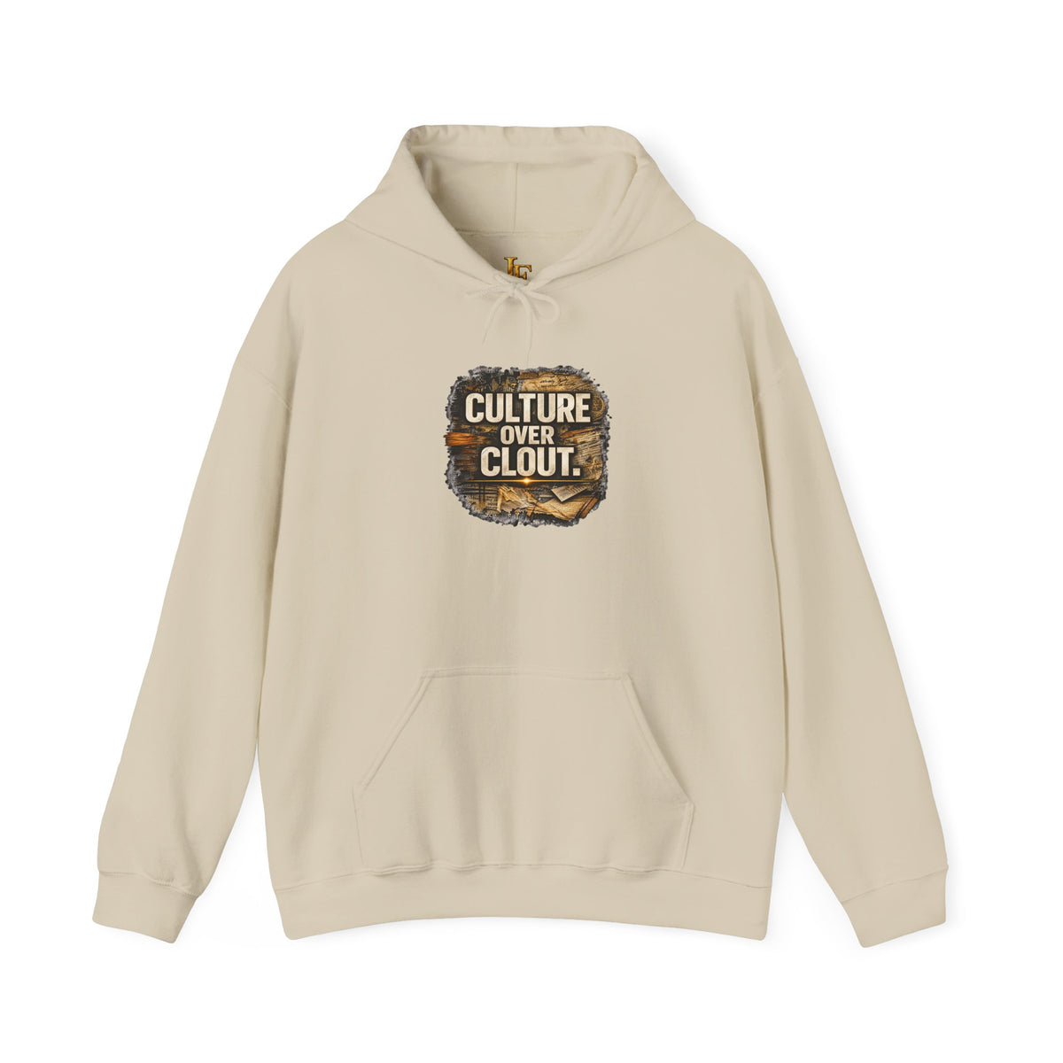 Culture Over Clout Hoodie — Graphic Statement Streetwear Pullover