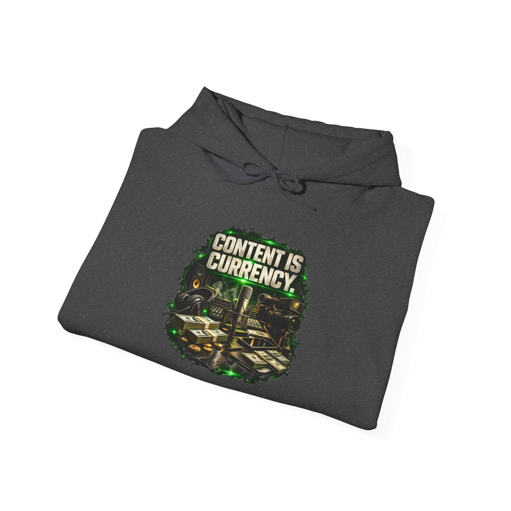 Content Is Currency Graphic Hoodie