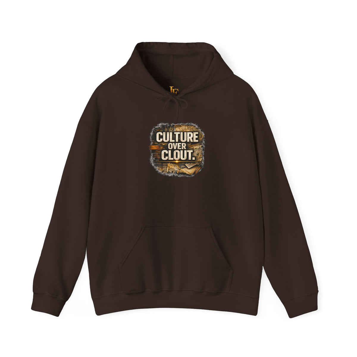 Culture Over Clout Hoodie — Graphic Statement Streetwear Pullover