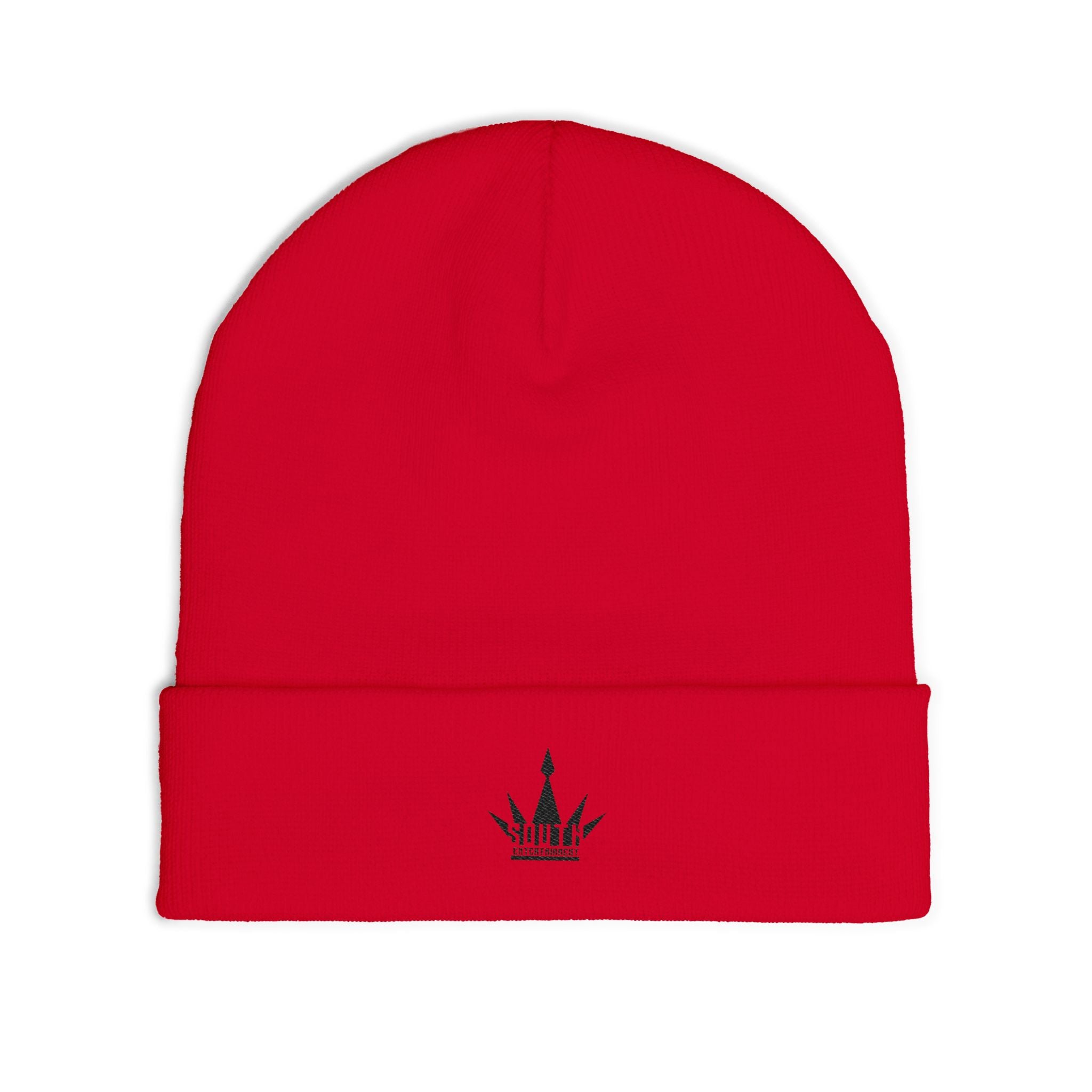 Embroidered Knit Beanie with Crown Design, Winter Hat, Unisex Beanie, Warm Headwear, Gift for Her/Him, Casual Style