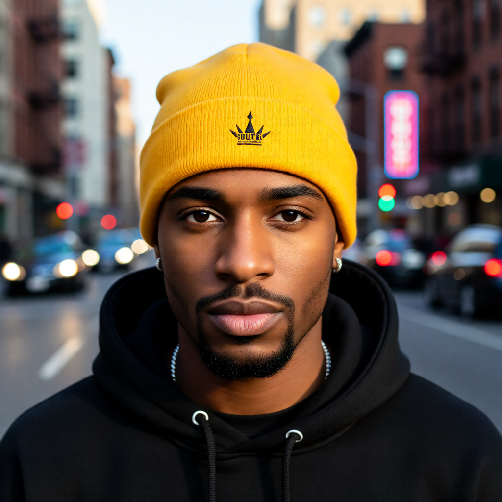 Crown Beanie – Gold