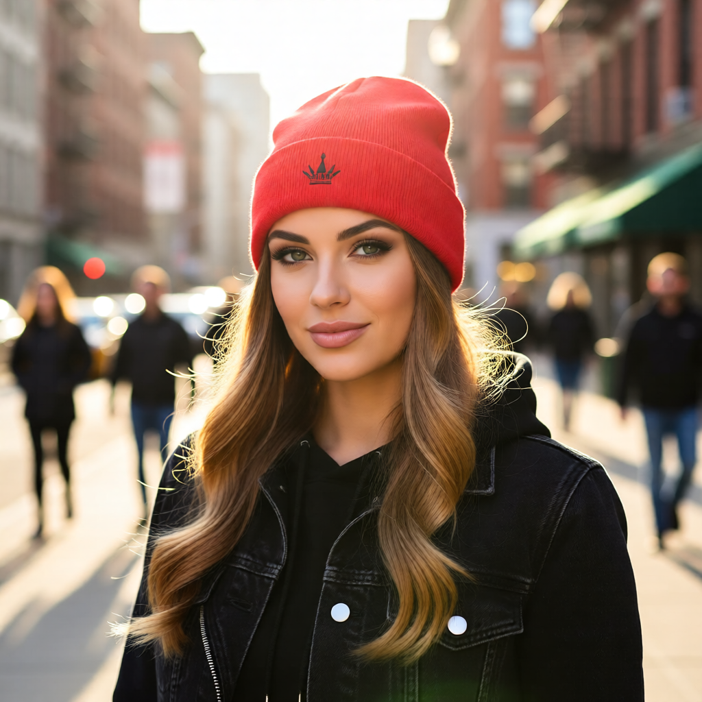 Crown Beanie – Gold