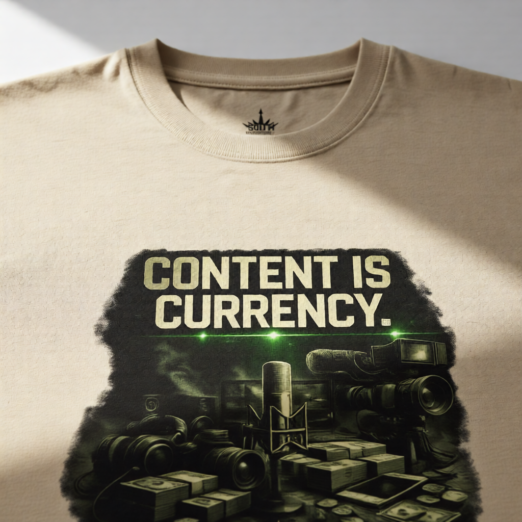 Content Is Currency — Independent Era Tee