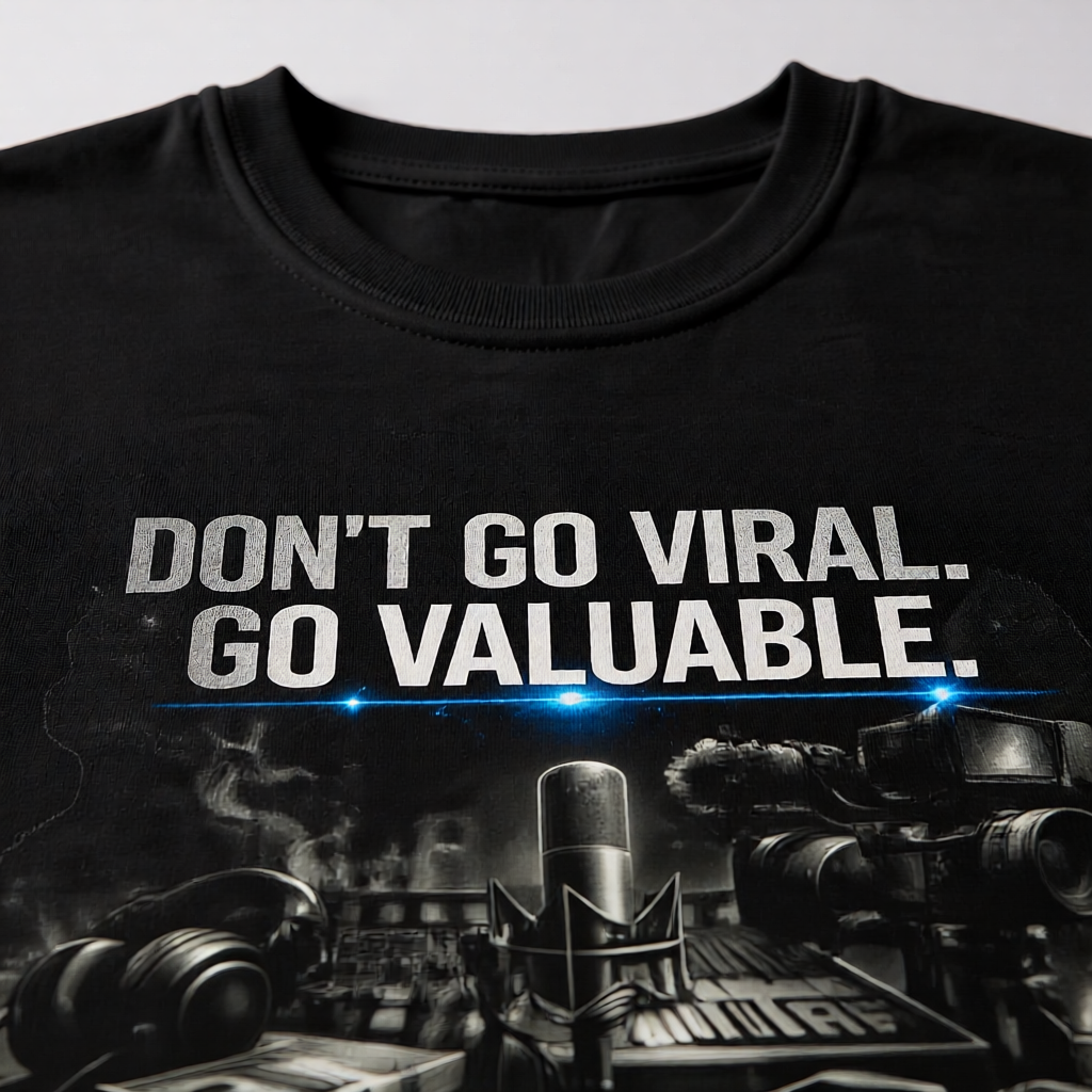 Don’t Go Viral. Go Valuable. — Independent Era Tee