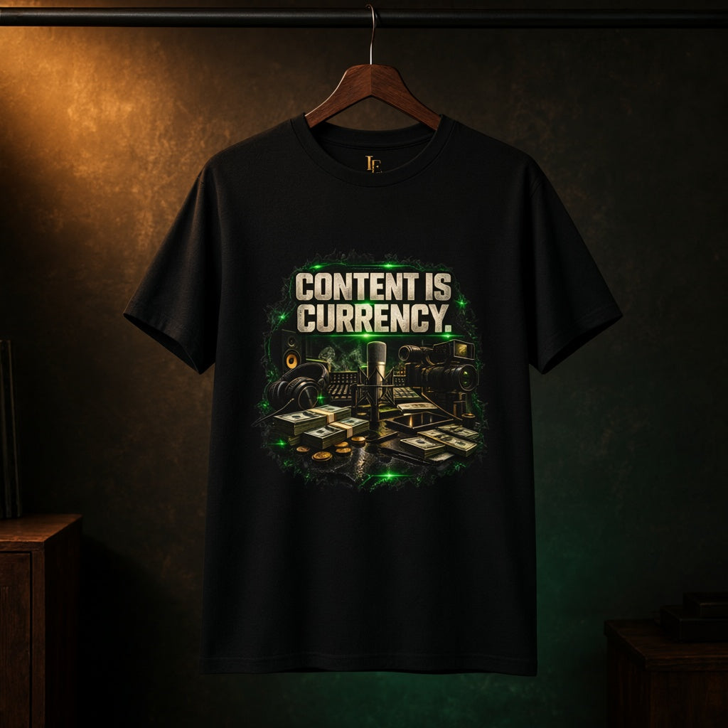 Content Is Currency — Independent Era Tee