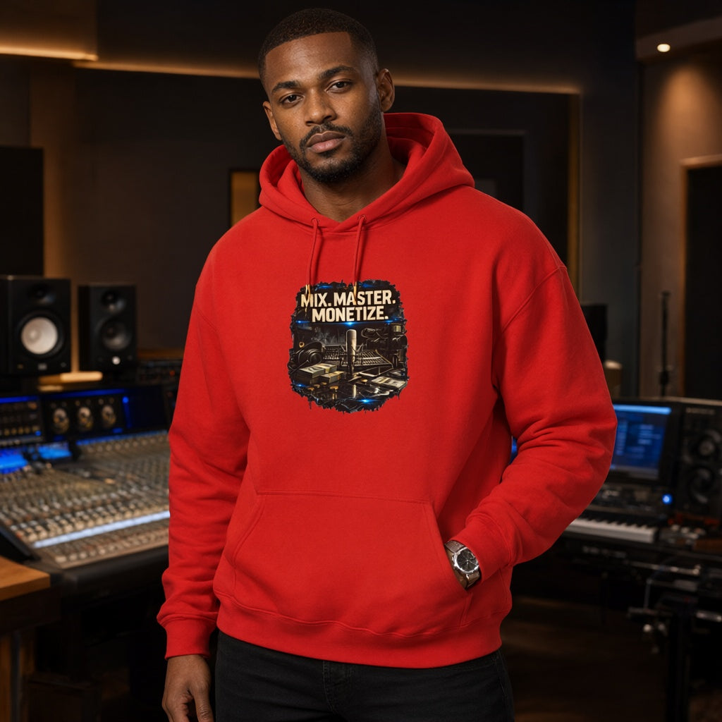 Mix, Master, Monetize Hoodie — Music Producer Studio Sweatshirt