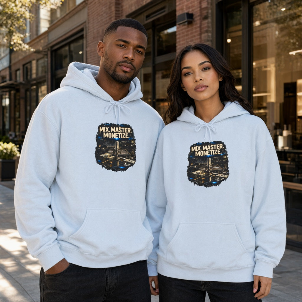 Mix, Master, Monetize Hoodie — Music Producer Studio Sweatshirt
