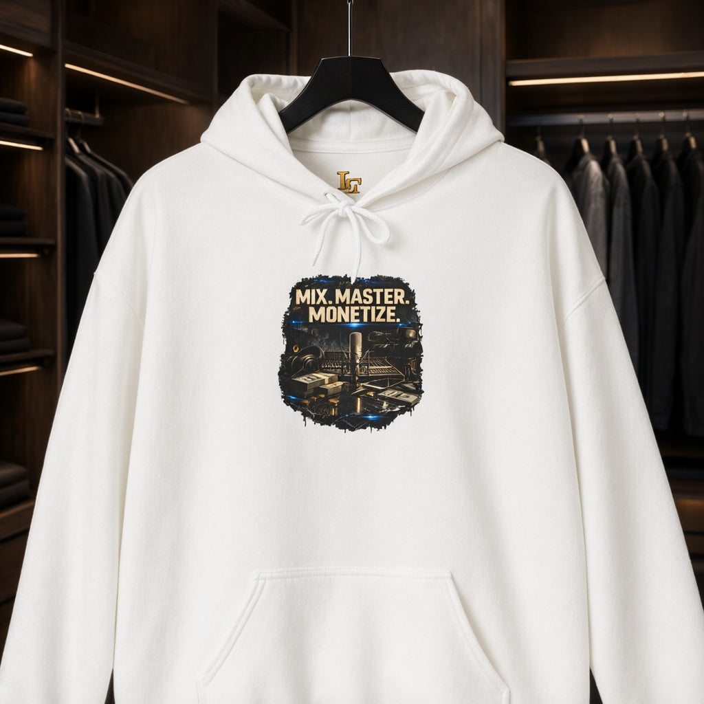 Mix, Master, Monetize Hoodie — Music Producer Studio Sweatshirt